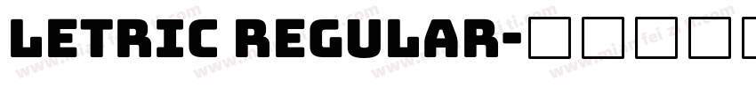 Letric Regular字体转换